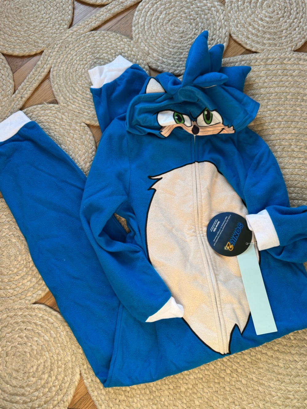 Sonic the Hedgehog Blue Character Onesie